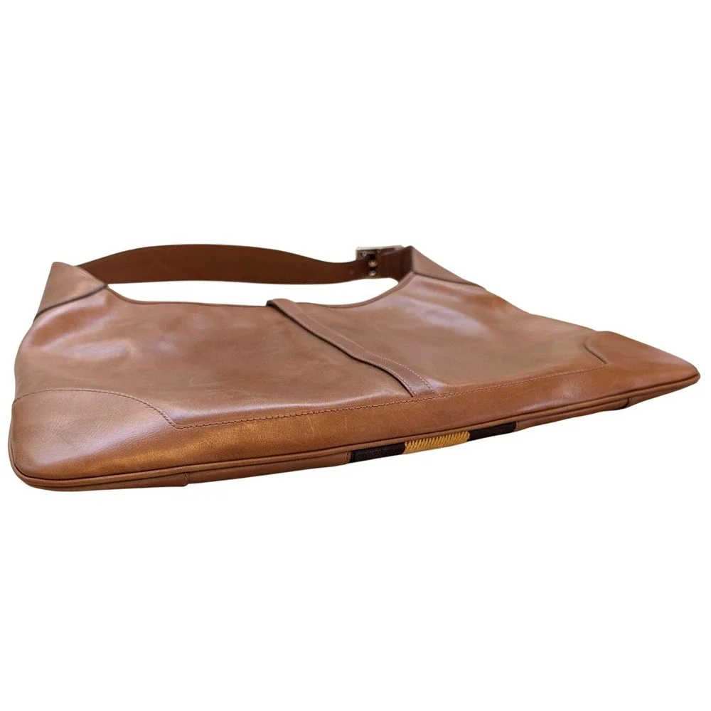 Vintage Gucci Tom Ford Era Jackie O Shoulder Bag Tan Brown Leather Y2K purse - Picture 7 of 12